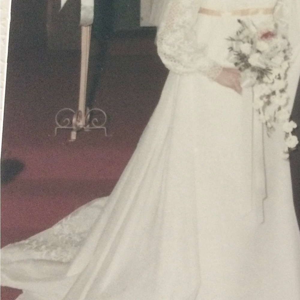 Vintage 1970 Wedding , Bridal Gown S/M